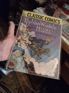 Cómics Clásicos #12 Rip Van Winkle Jinete Sin Cabeza HRN 11 1ª Edición O 1943 RARO BUEN ESTADO - Imagen 1 de 10
