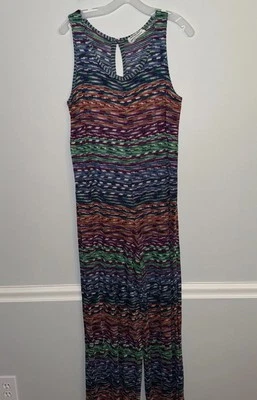 Mono Missoni Colorido Rayas Crochet Pierna Ancha De Colección Mediano Foto 1 de 4