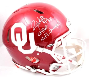 Roy Williams Signed Sooners F/S Speed Authentic Helmet w/2 Inscriptions-BeckettW - Picture 1 of 5