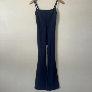 Wilfred Free 2XS XXS Aritzia Divinity Unitard Jumpsuit Wide Leg Flared Body Con - Picture 1 of 8