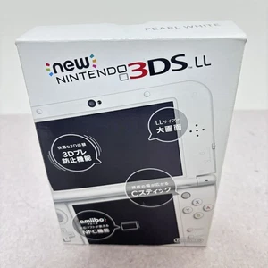New 3DS LL RED-001 Pearl White Console Clean - Picture 1 of 10