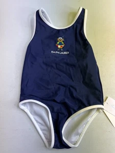 Ralph Lauren Scuba Bear Einteiler Badeanzug Badeanzug Blau Baby 18 Monate - Bild 1 von 6