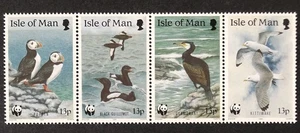 Isle of Man 1989 Sea Birds WWF set SG 420-423 MNH mint *COMBINED POSTAGE* - Picture 1 of 1