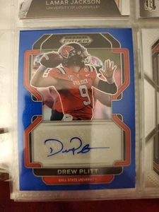2023 Panini Prizm Draft Picks Blue Prizm 11/149 Drew Plitt #RA-DPI AUTO - Picture 1 of 2