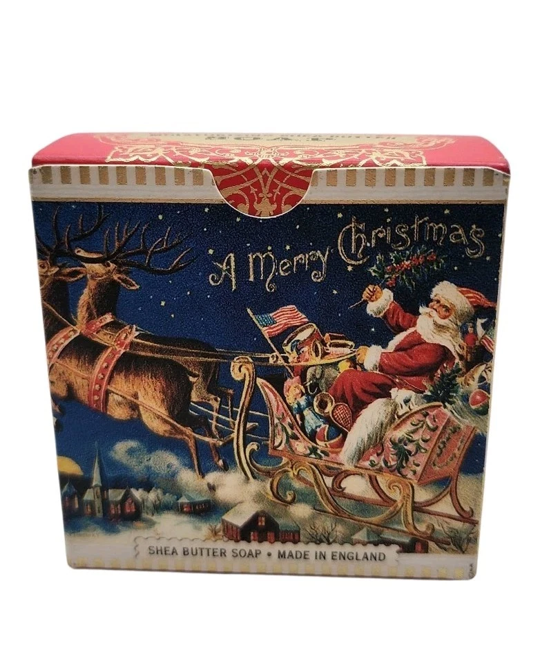 NIB Shea Butter Soap Michel Design MERRY CHRISTMAS Bar 3.5 oz Triple Milled - Image 1 of 4