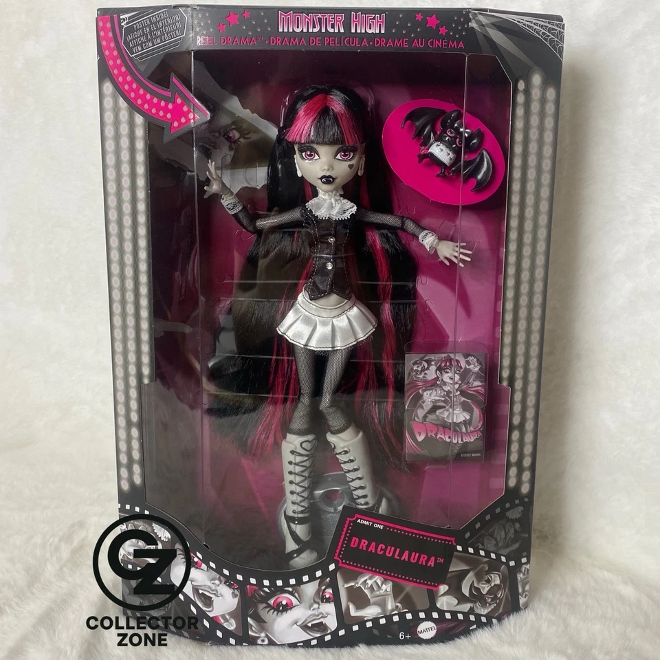 2025 Mattel Monster High Draculaura Reel Drama Fashion Doll