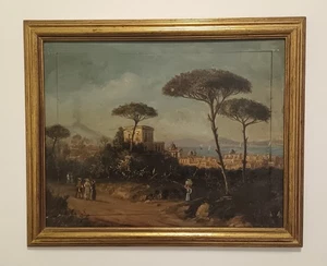 Scuola Di Posillipo ( XIX Secolo) dipinto olio su legno - Foto 1 di 15