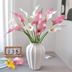 Multicolor Calla Lily Artificial Flowers EVA Faux Flower Party Decoration - Picture 1 of 15