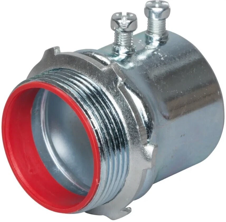 635SI TOPAZ 1-1/2 INCH EMT SET SCREW CONNECTOR STEEL INSULATED - Imagem 1 de 1