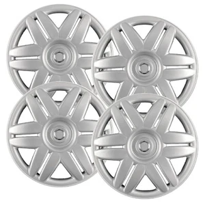 Set of (4) 15" Silver Replacement Hubcaps fit Toyota Camry 2000-2001 - Picture 1 of 6
