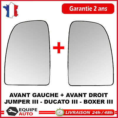 MIROIR Glace De Rétroviseur Avant Droit + Gauche HAUT Jumper 3 Ducato 3 Boxer 3 • 39.90€