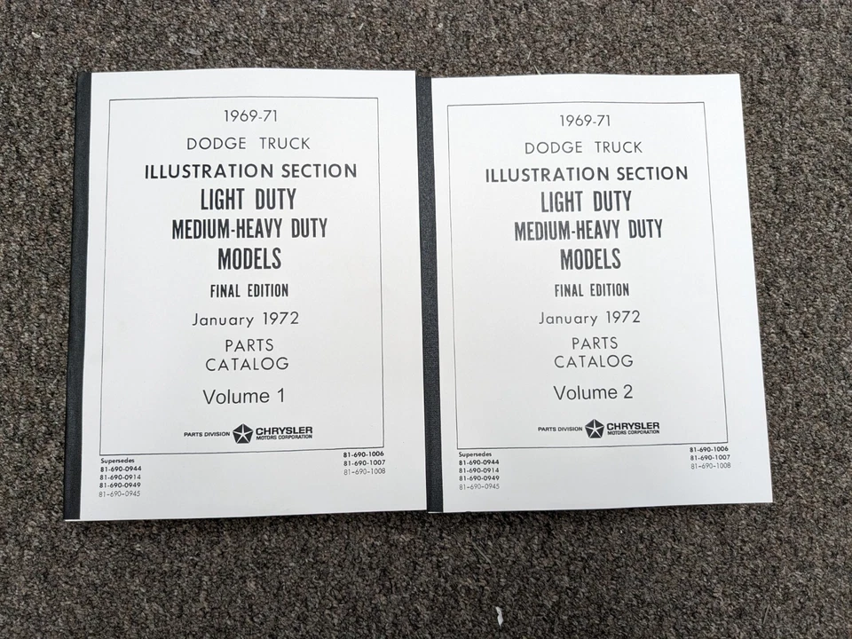 Dodge W200 1969-1971 camioneta pickup camioneta pickup catálogo manual tripulación 1970 Foto 1 de 1