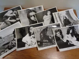 SET of 8 Christina Lindberg B&W 8x10 Orig Photo 1973 Movie THEY CALL HER ONE EYE - Picture 1 of 4
