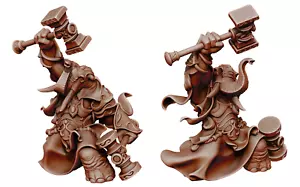Loxodon Fighter Barbarian - Dungeons and Dragons - Fantasy miniatura da tavolo - Foto 1 di 1
