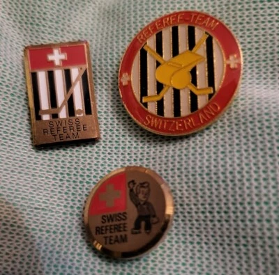 [3] Rare SWISS REFEREE TEAM pins Hockey.  E 321 - Image 1 of 4