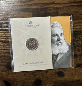 2022 Royal Mint Alexander Graham Bell Brilliant Uncirculated Two Pounds £2 coin