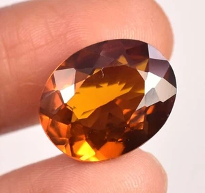 12.05 Ct Natural Dark Orange Hessonite Garnet Certified AAA Loose Gemstone - Picture 1 of 10