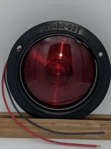 Vehicle Safety ~ VSM4212 ~2 Wire Red Round Stop, Tail with Black Housing - Picture 1 of 2