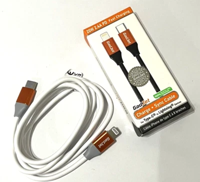Gadjet Rapid 2-in-1 Charge & Sync Cable USB-C to Litening 1.2M Cable - Image 1 of 4