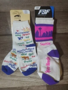 2 PAIR Socks Size Child 8-13 - Picture 1 of 3