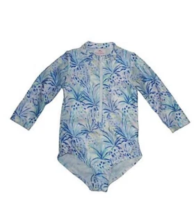 Tommy Bahama Girl's One Piece Rash Guard Swimsuit Protection ~ Size M (7/8) - Picture 1 of 6