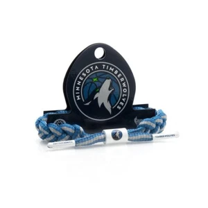Pulsera con cordones deportivos Rastaclat NBA Minnesota Timberwolves azul gris RC001MTW - Imagen 1 de 1