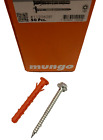 Pack of 25, 10 x 100 MUNGO Swiss Made MBK-STB Collared Concrete Bolts and Plugs