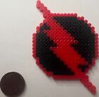Reverse Flash Symbol Mini Bead Sprite Perler Artkal Pixel Art Red Lightning Bolt