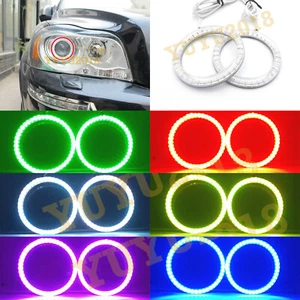 Anillo halo RGB para Volvo XC90 Xenón faro 08-14 ojo de ángel DRL lámpara bluetooth - Imagen 1 de 16