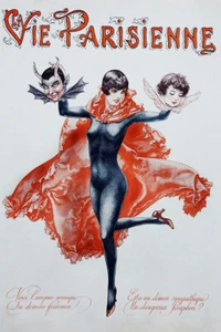 Vie Parisienne Cover Fashion Lady Devil Art Wall Room Poster - POSTER 20x30 - Photo 1 sur 4