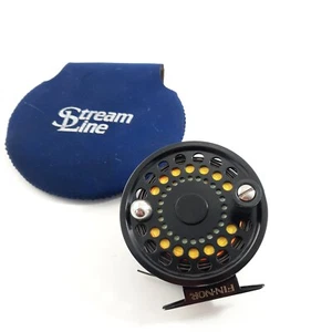 Fin-Nor Fly Fishing Reel Cabela's CR89 Left Hand Wind Case & Line Made in USA - Picture 1 of 17