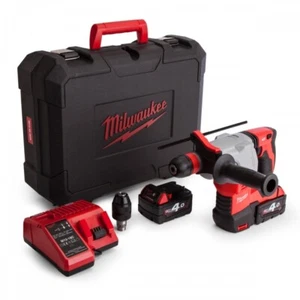 Milwaukee HD18HX-402C 18V Heavy Duty SDS Hammer Drill Kit 2 x 4.0Ah Batteries - Picture 1 of 1