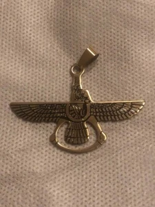 Collar Cadena Colgante Acero Inoxidable Farvahar Planet X Nibiru Annunaki Regalo - Imagen 1 de 8