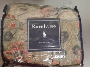 Falda de cama completa vintage Ralph Lauren Isabella-NUEVO DE LOTE ANTIGUO 13"" verde gota y negro - rara - Imagen 1 de 10