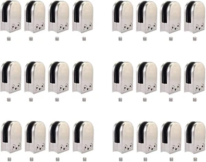 24PCS Stainless Steel Glass Clamp 6-8Mm Glass Clamps Adjustable Glass - Picture 1 of 9