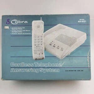 Cobra Cordless Telephone/Answering System Model #An-8521. NEW IN BOX - Picture 1 of 9