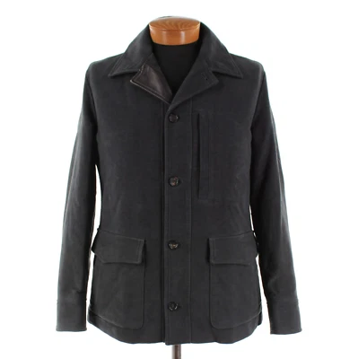 Chaqueta de algodón Luciano Barbera nueva con etiquetas con detalles de cuero talla 50 (M EE. UU.) en verde Foto 1 de 4