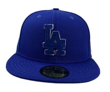 Los Angeles Dodgers LA Suede Patcher New Era 59Fifty Fitted cap hat blue