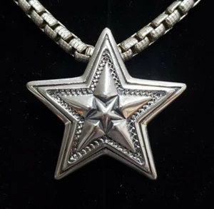 Collar colgante de 20" estrella Cody Sanderson plata esterlina 925 navajo jinete nocturno - Imagen 1 de 12