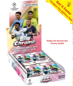 TOPPS 2022 UEFA Champions League Cromo Hobby Lite Booster Box Sellado de Fábrica - Imagen 1 de 8