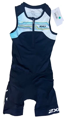 Nuevo Traje de Triatlón 2XU Active Juvenil Mediano Negro Oasis Niños Junior Foto 1 de 3