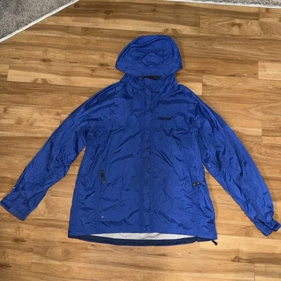 Chaqueta de Lluvia Marmot PreCip Azul Impermeable Con Capucha Ligera Para Hombre Talla L Foto 1 de 4