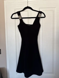 Black Silver Mini Dress - Picture 1 of 6