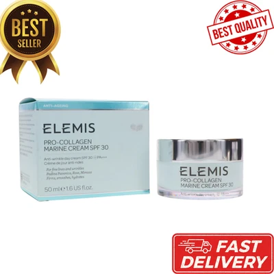 Elemis Pro-Collagen Crema Marina Día 1.6 oz / 50 ml Caducidad 06/2026 Caja Nueva Foto 1 de 2