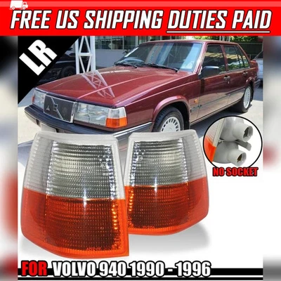 适用于沃尔沃 960 940 1990 - 1996 对 LR 前角灯转向信号灯外壳 — 第 1/4 张图片