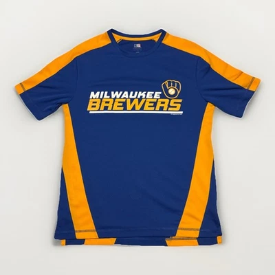 Milwaukee Brewers Dry Fit Short Sleeve Shirt, Ball Glove, Medium Imagewear NLCS - Image 1 of 4