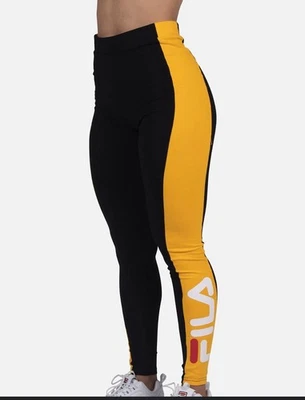 WOMENS FILA MACARENA HIGH-WAIST LEGGINGS Size XL - Image 1 of 4