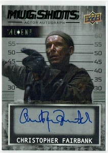 Alien 3 Auto Autograph GREEN PARALLEL MS-CF Christopher Fairbank Thomas Murphy - Picture 1 of 6