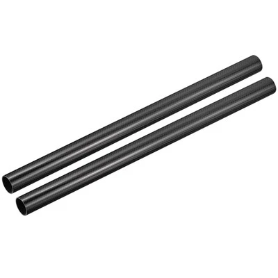 2Pcs Carbon Fiber Tubes 500mm x 30mm x 28mm 3K Hollow Carbon Wrapped Tubing - Image 1 of 4