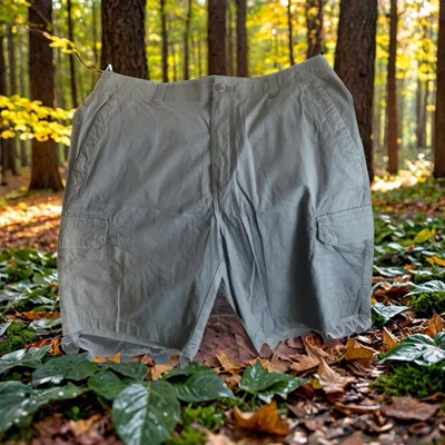 Bermuda cargo flexível ativa arquiteto masculina pré-propriedade tamanho 34 estilo conforto prático - Imagem 1 de 4